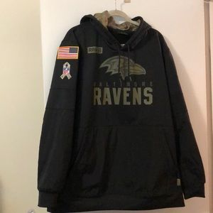 Like new 2020 Ravens Salute to Service Hoodie XXL